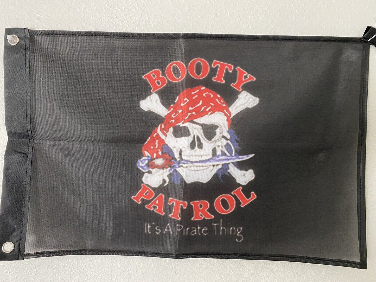 BOOTY PATROL 12"x18" NEW PIRATE FLAG JOLLY ROGER 12x18" FLAG26