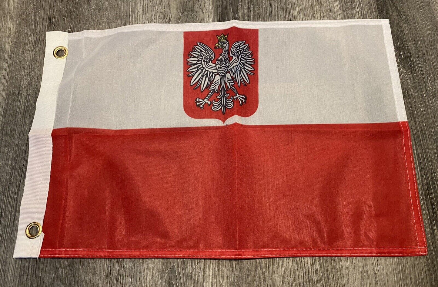12x18 12"x18" Poland Polish Eagle Sleeve Flag Boat Car Garden 3 Grommets A3