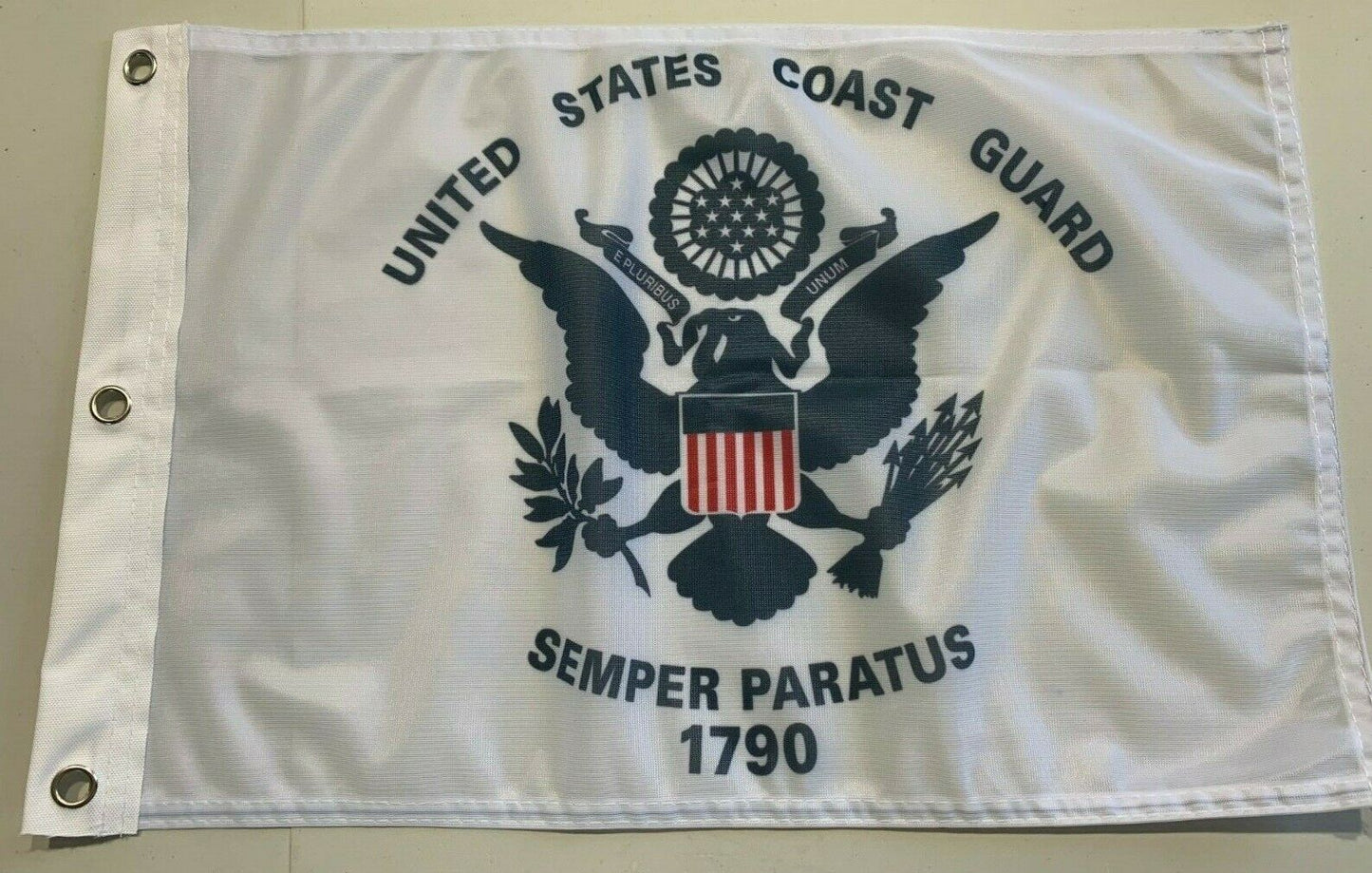 12x18 12"x18" US U.S. Coast Guard Boat Flag Polyester Grommets- New-19