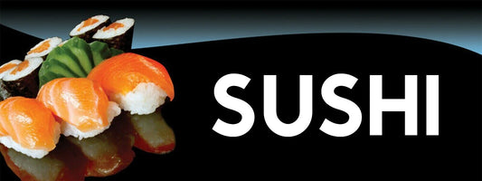 3ft x 8ft Sushi Vinyl Banner- New-Free Shipping