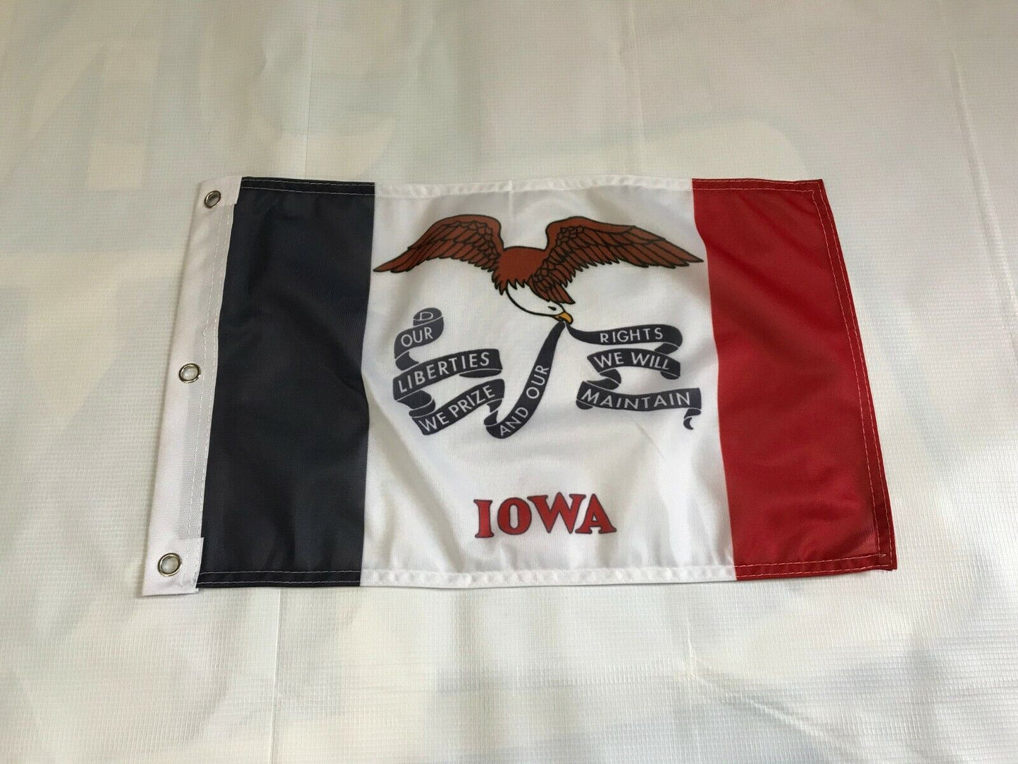 12x18 12"x18" State of Iowa Sleeve Flag Boat Car Garden 3 grommets 3