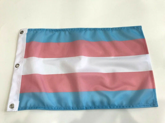 Transgender Pride Flag Rainbow Gay Lesbian LGBT 12 x18 Inch Polyester Flag43