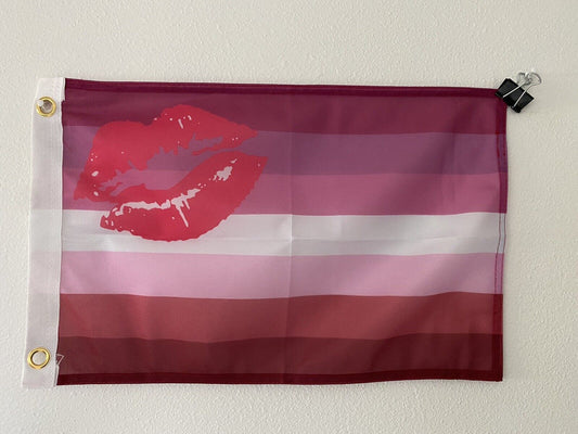 Lipstick Lesbian Flag 12" x 18"  Pride Flag LGBT Z22