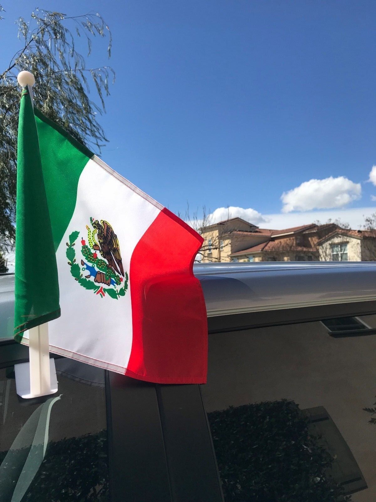 CAR DEALER SUPPLIES 17 Car Window Clip On Flag-MEXICO