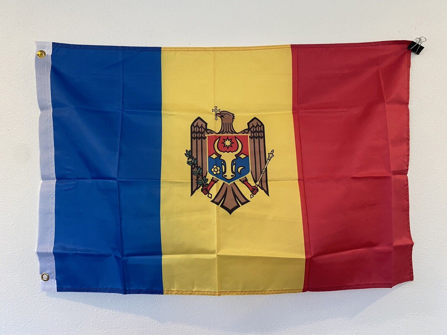 2 x 3 Feet Moldova Country 100D Polyester 2' x 3' Flag Z6