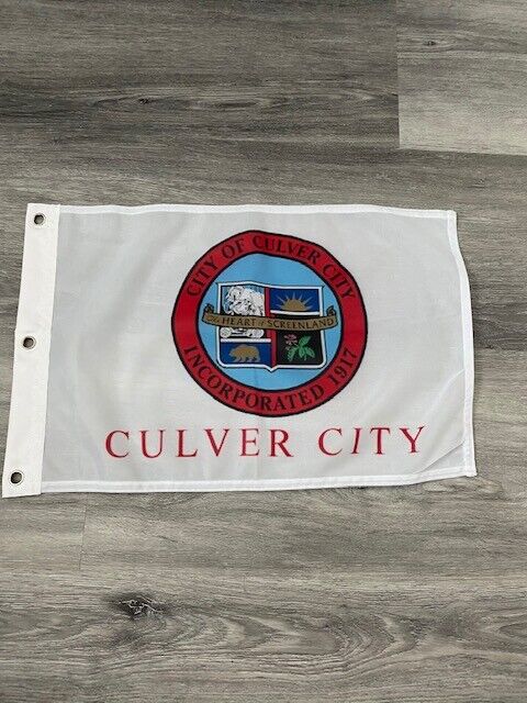 12" x 18" City of Culver City, California Flag 12x18 Banner Brass Grommets31