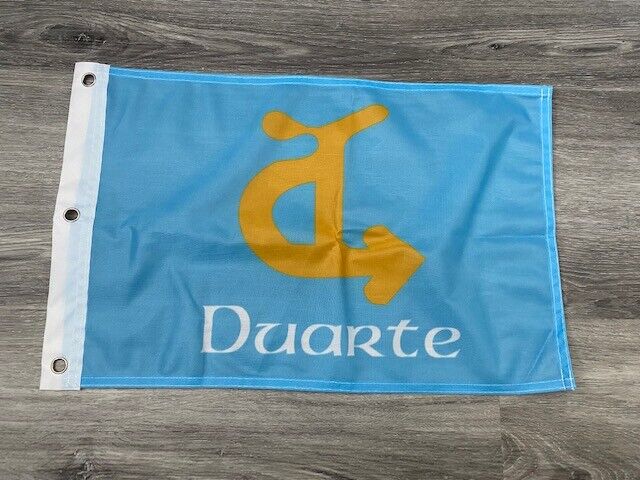 12 x 18 12" x 18" City Duarte, California Flag Banner Grommets37