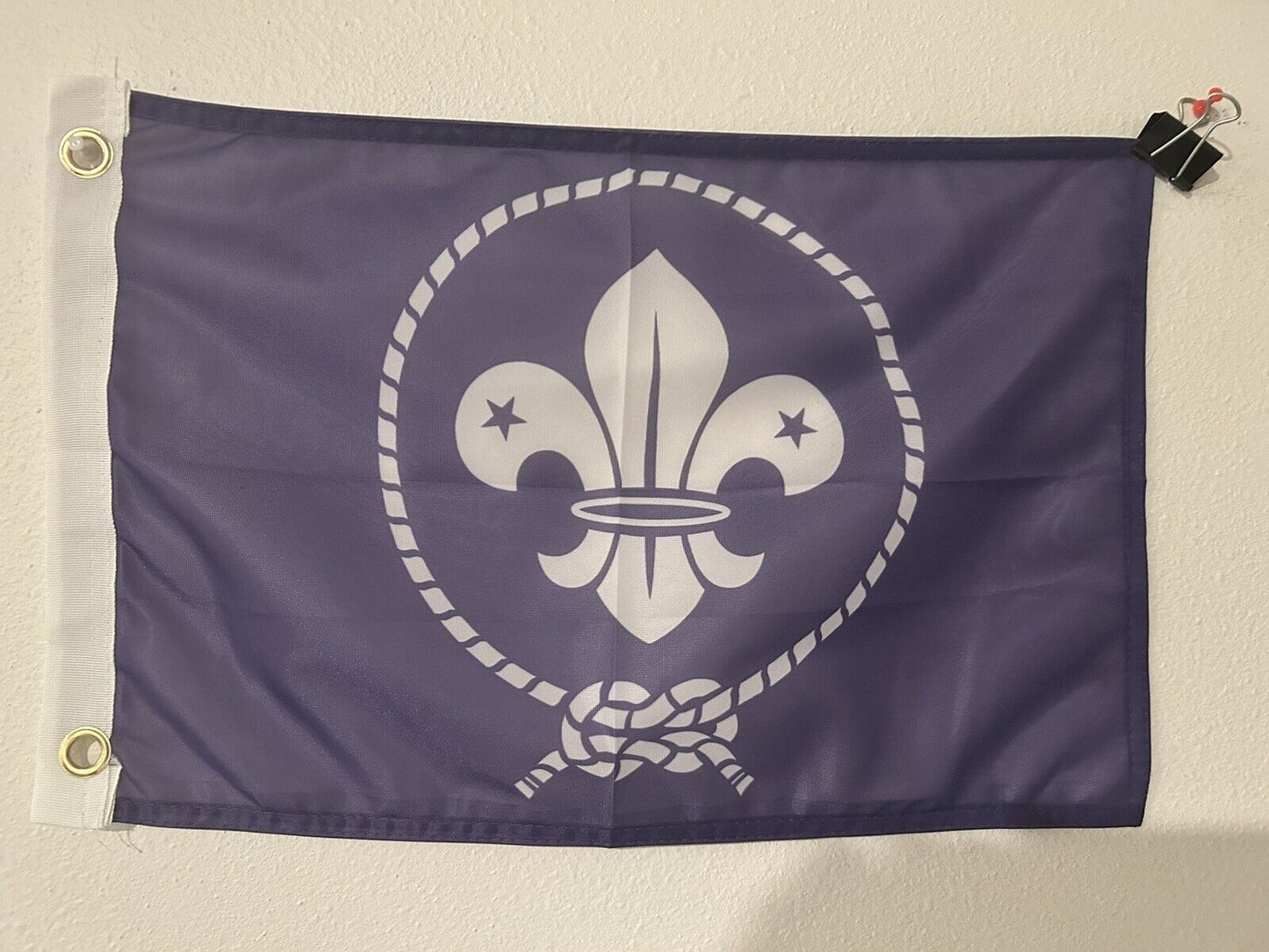 12" x18" Cubs World Boy Scout Movement Girl Scout Flag