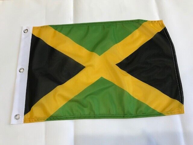 12x18 12"x18" Jamaica Super Poly Flag with 3 Grommets Boat Car Garden2