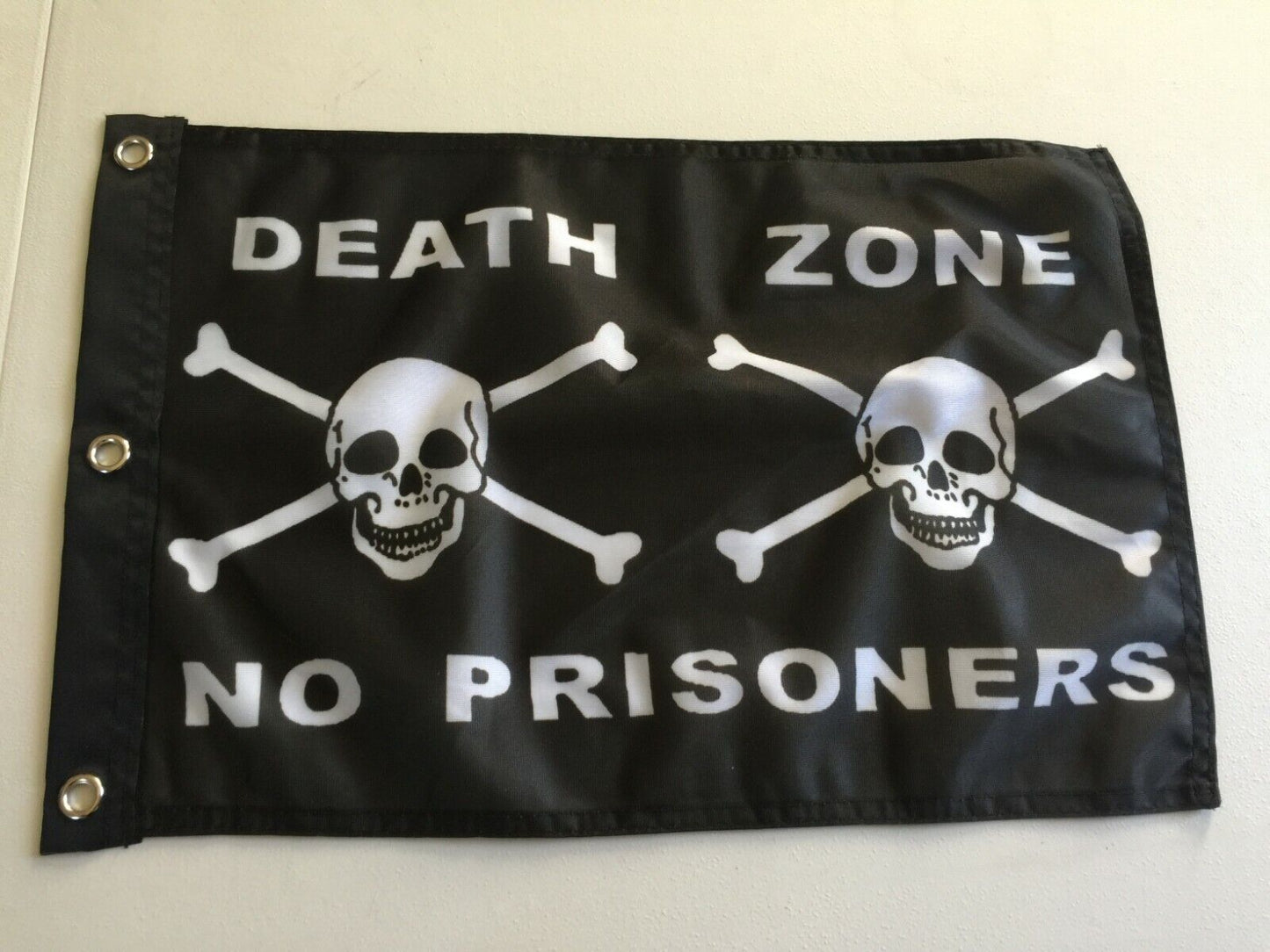 Death Zone No Prisoners 12" x18" Pirate Flag Skull & Crossbones - Jolly Roger27