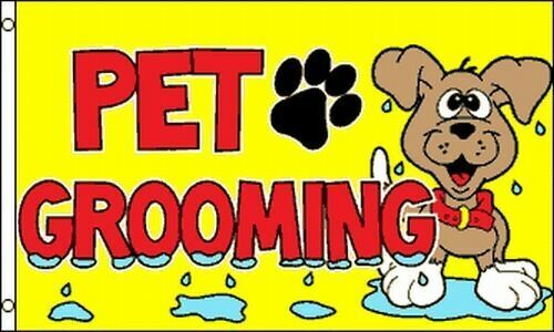 PET GROOMING Flag 3x5 ft Business Advertising Shop Sign Dog Cat HairTrimming-New
