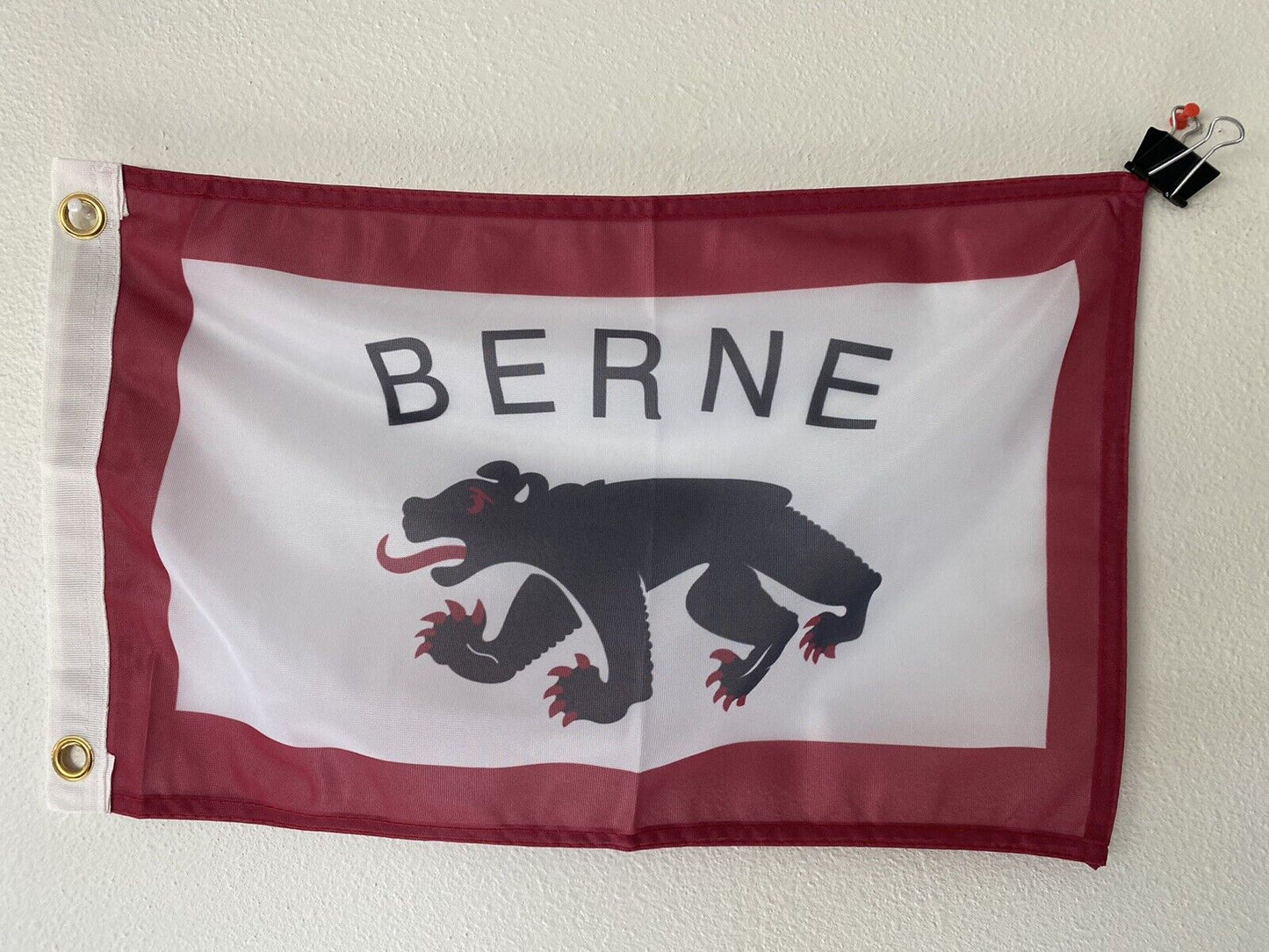 12" x 18" City of Berne, Indiana Polyester Flag Banner-Z19