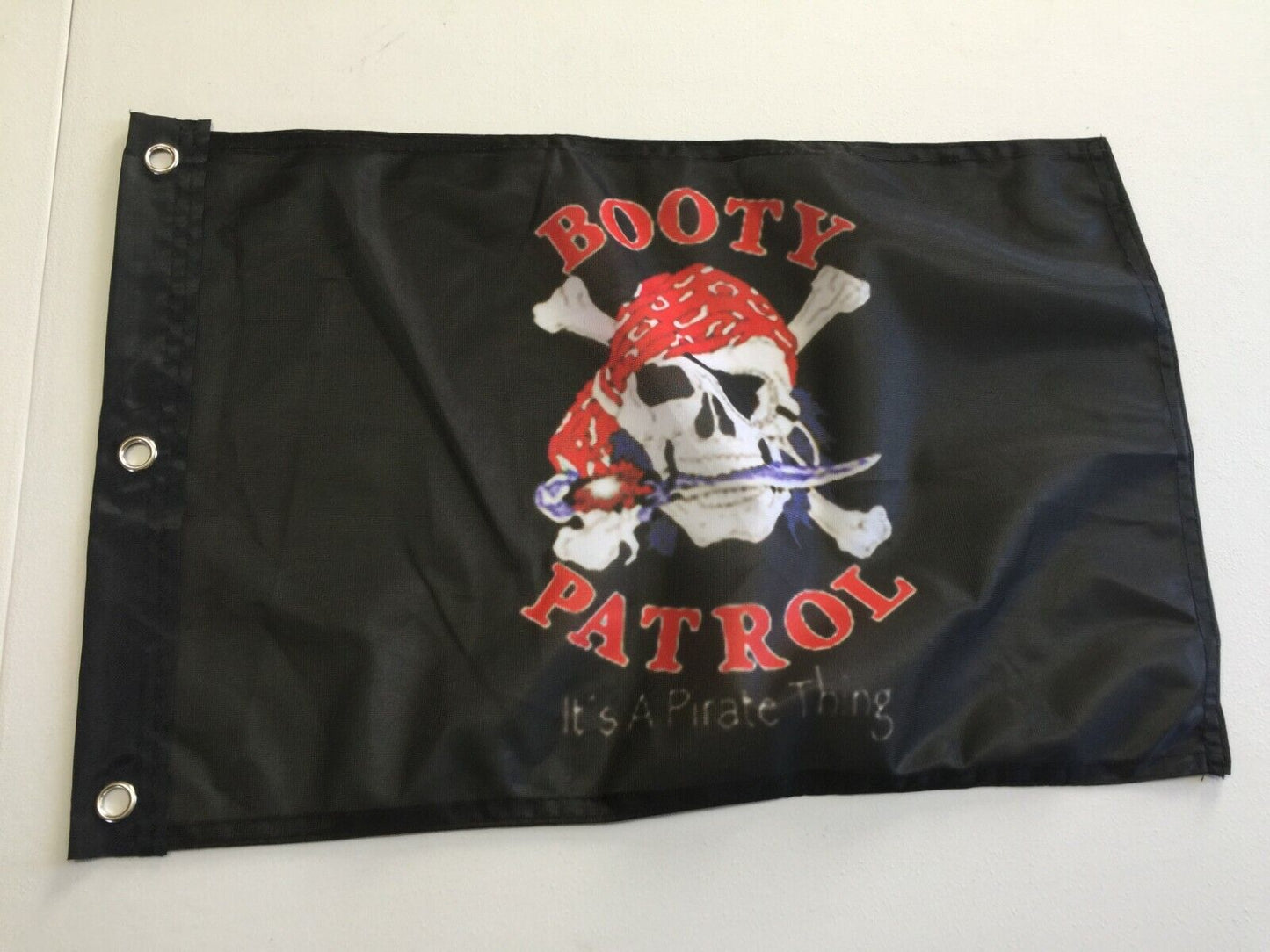 BOOTY PATROL 12"x18" NEW PIRATE FLAG JOLLY ROGER 12x18" FLAG26