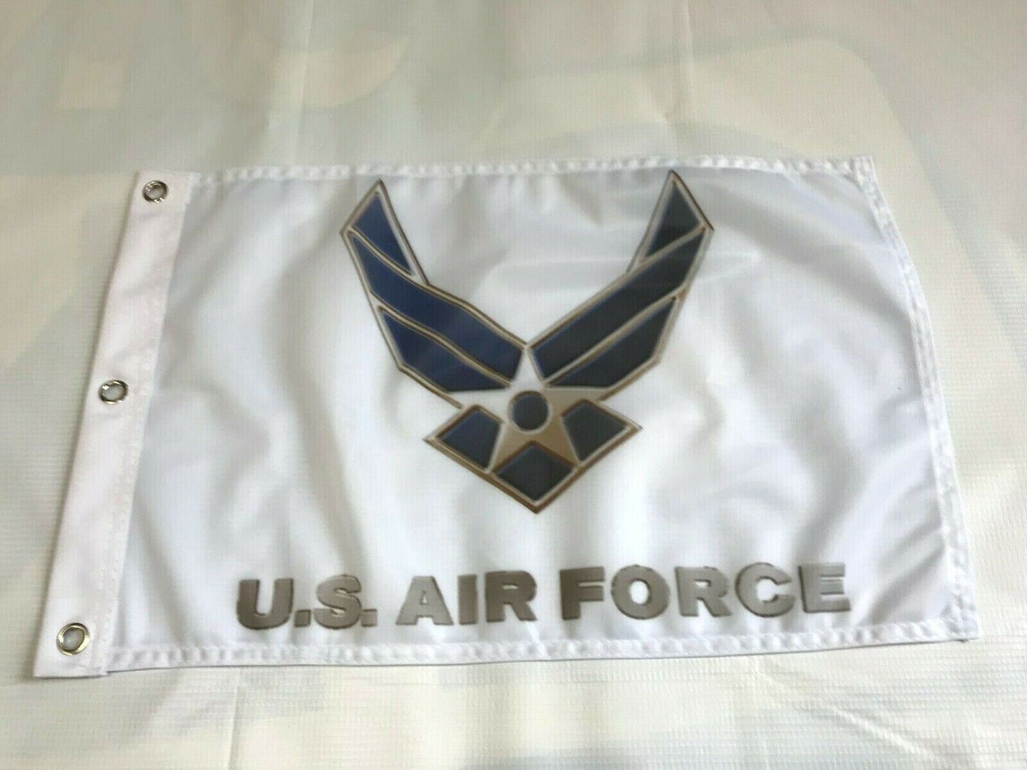 12x18 Air Force Boat Flag US Air Force Grommets Banner Super Poly4,Z37