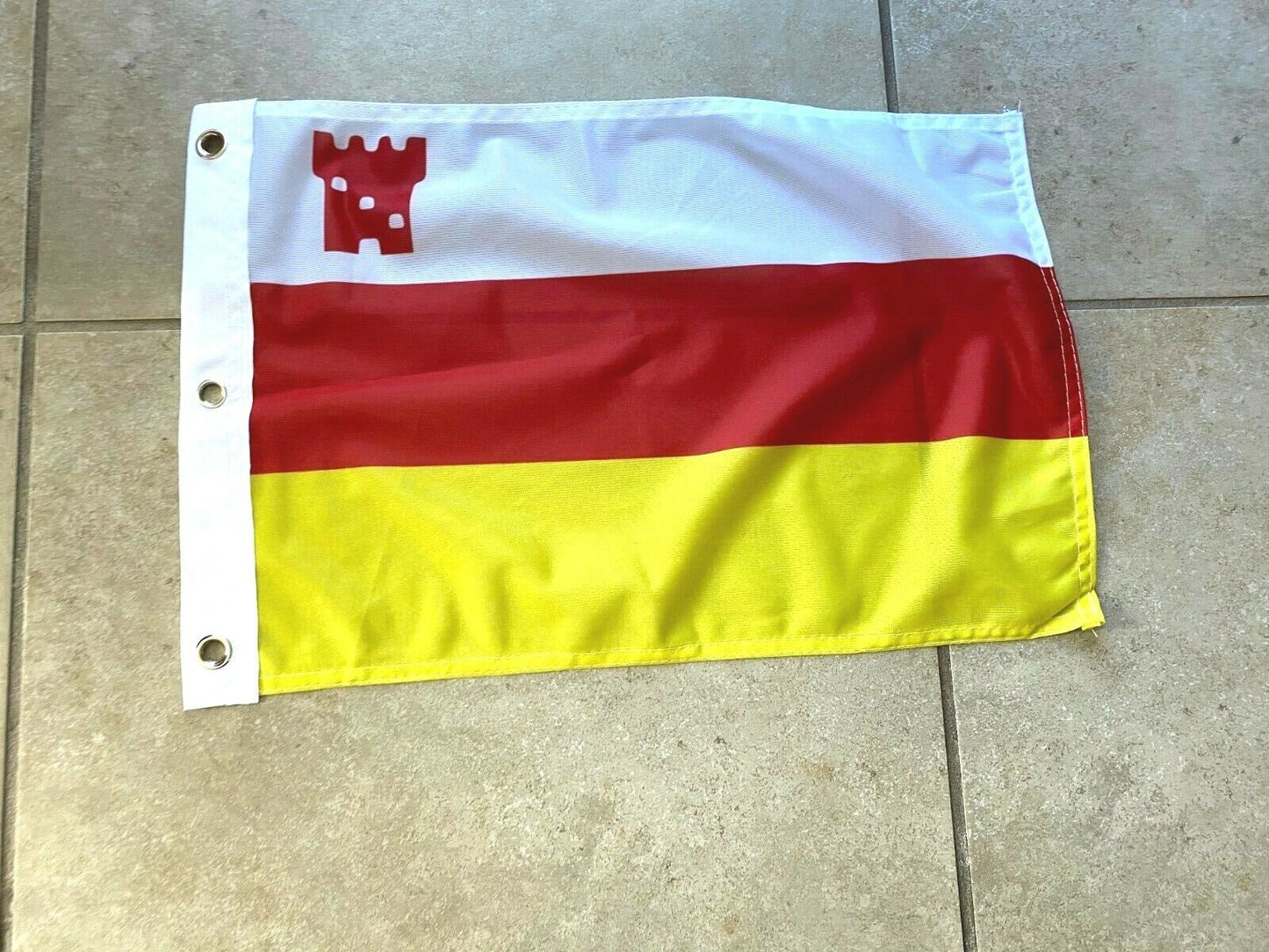 12 x 18 12" x 18" City Santa Barbara, California Flag Banner Grommets32