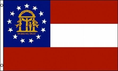 Georgia State Flag 3x5 ft Official State Flag GA-New