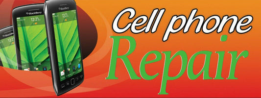 3ft x 8ft Cell Phone Repair Vinyl Banner- New-Free Shipping