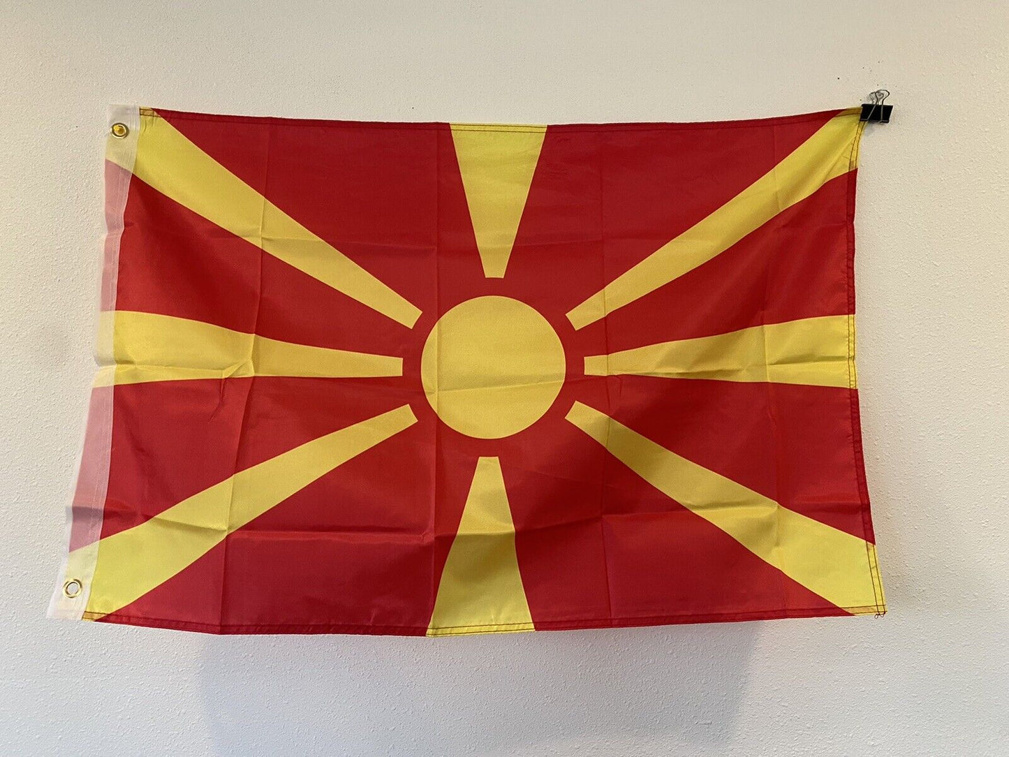 2 x 3 Feet North Macedonia Country 100D Polyester 2' x 3' Flag Z6