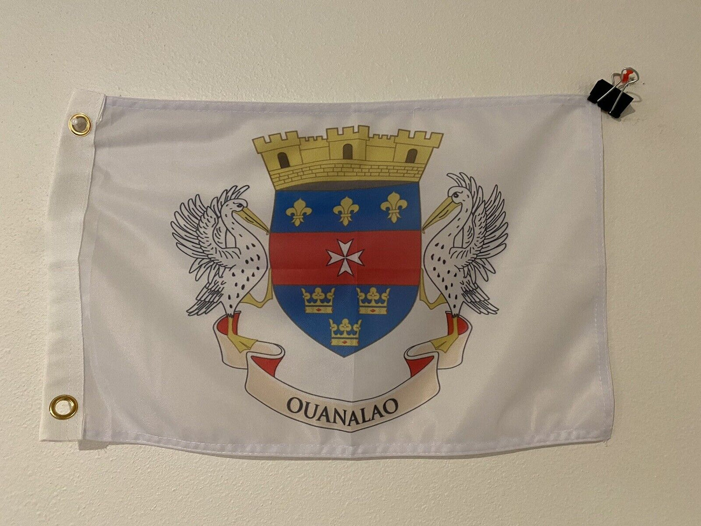 12" x 18" Saint Barthelemy Flag 12x18 House Banner Brass Grommets Polyester Z8