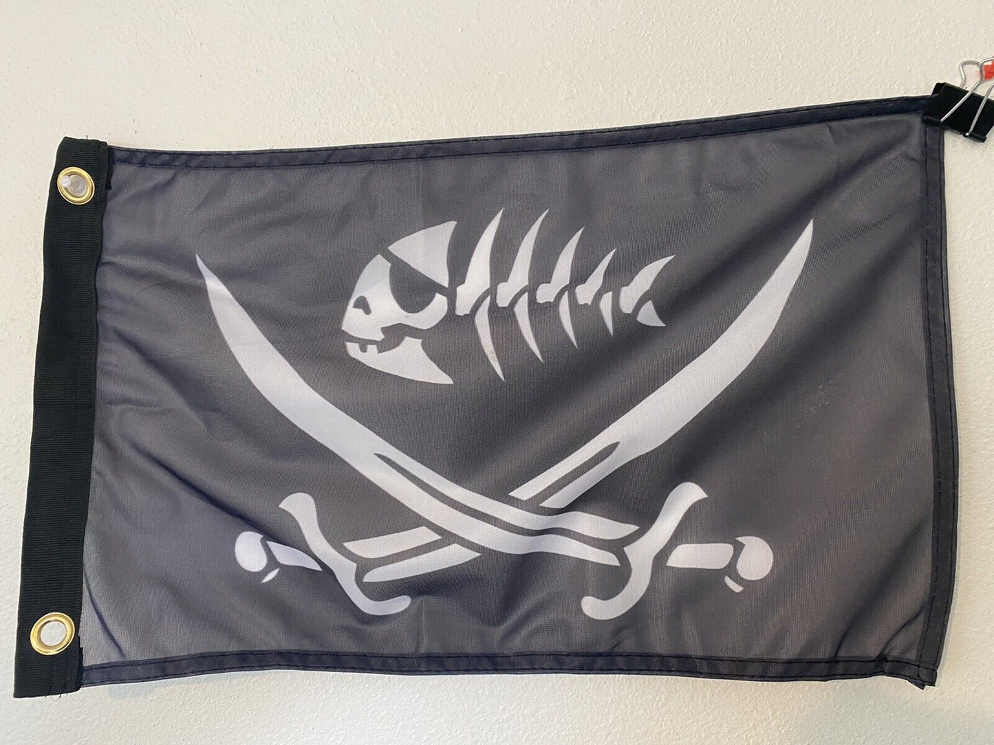 12x18 12"x18" Fish Pirate skimmer of the Seas Polyester Flag Z5