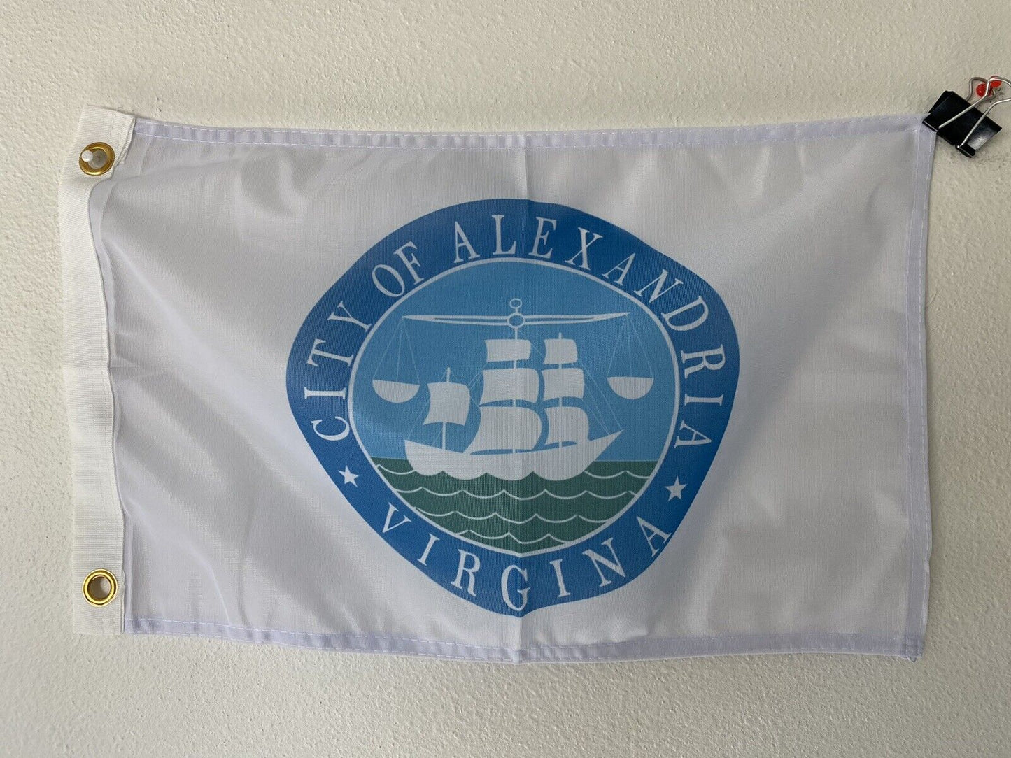 12" x 18" City of Alexandria, Virginia Polyester Flag Banner-Z19