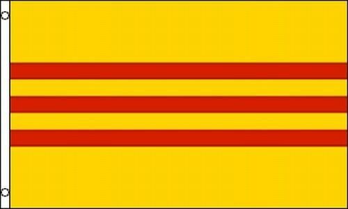 Pack of 3- Buddhist, South Vietnam Republic, USA Flag-New