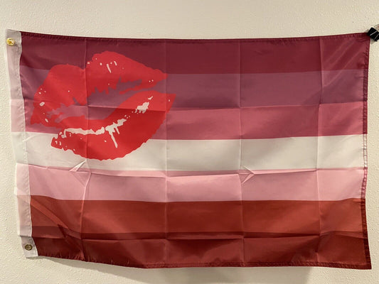 Lipstick Pride Flag 2 x 3 FT  Pride Flag LGBT 2' x 3' Z21
