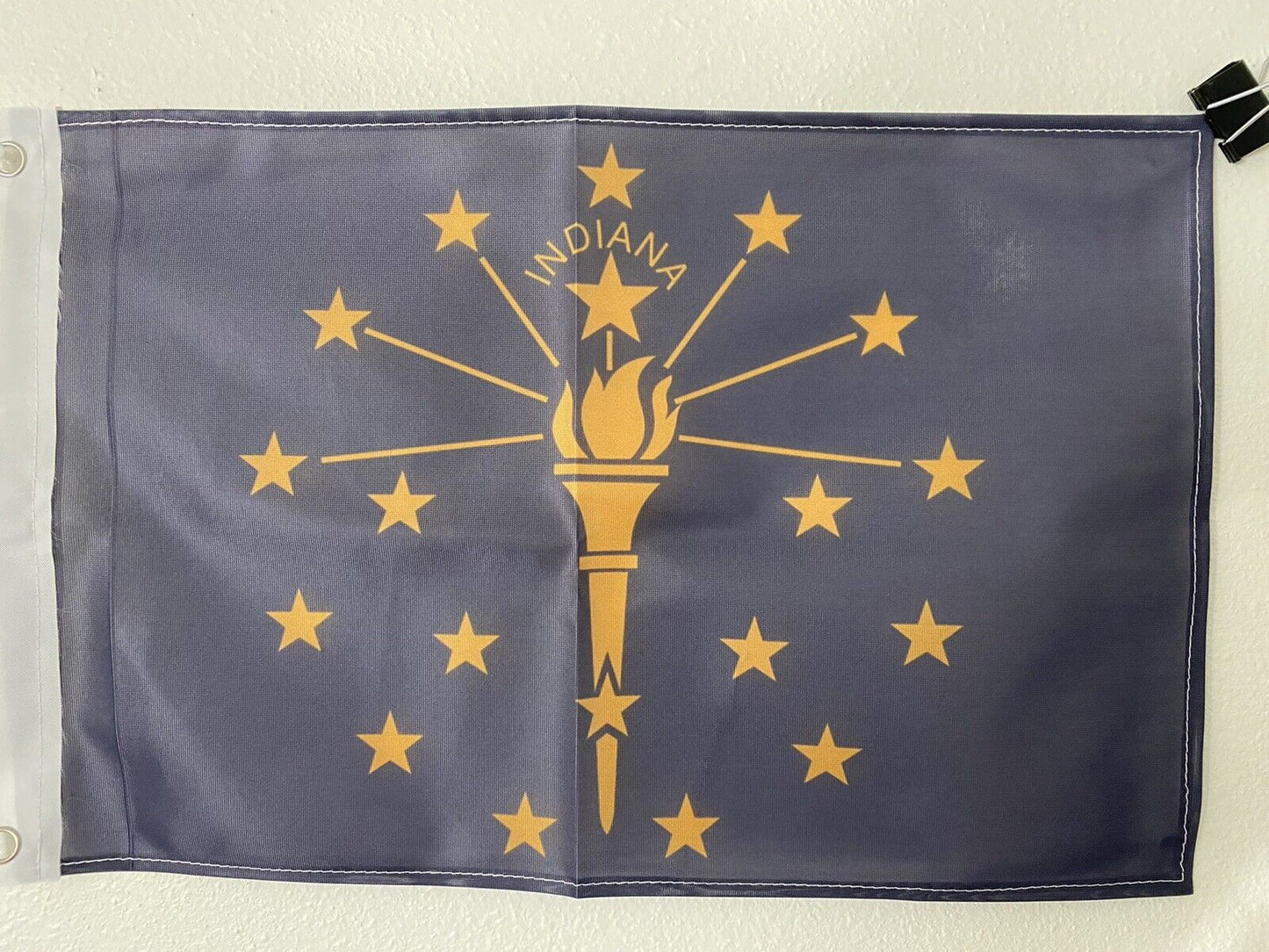 12x18 12"x18" State of Indiana Sleeve Flag Boat Car Garden Grommets2