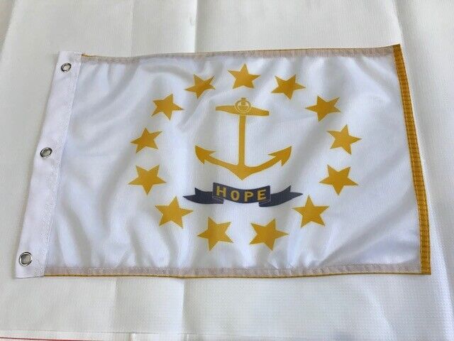 12x18 12"x18" State of Rhode Island 2 or 3 Grommets Flag Boat Car Garden 3