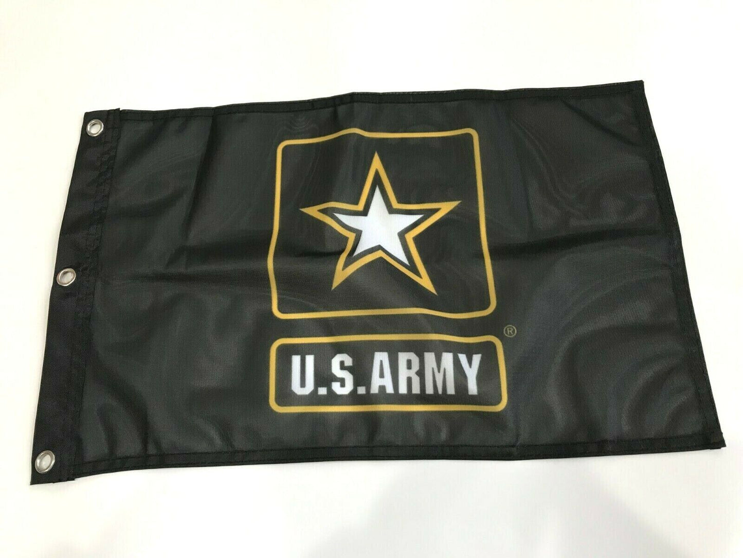 12 x 18 inch 12x18 Black US Army Gold Star Super Polyester Flag -On Sale!42