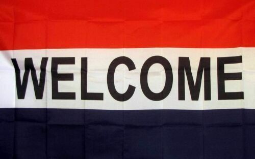 WELCOME 3X5 FLAG FL596 advertising business greeting open house-ON SALE