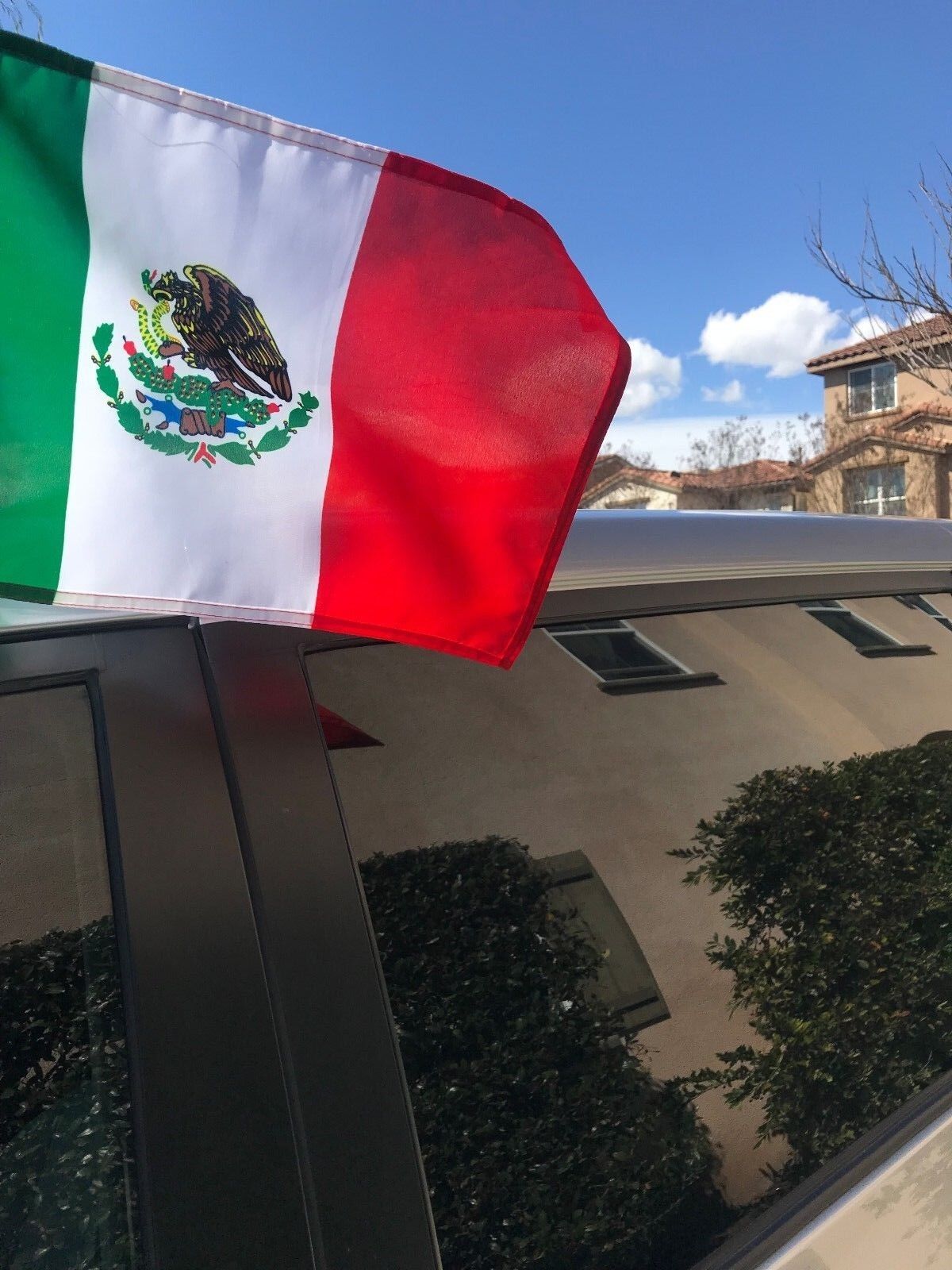 CAR DEALER SUPPLIES 17 Car Window Clip On Flag-MEXICO