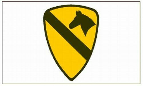 US Army 1st Cavalry 3 x 5 Flap Super Polyester Banner-New