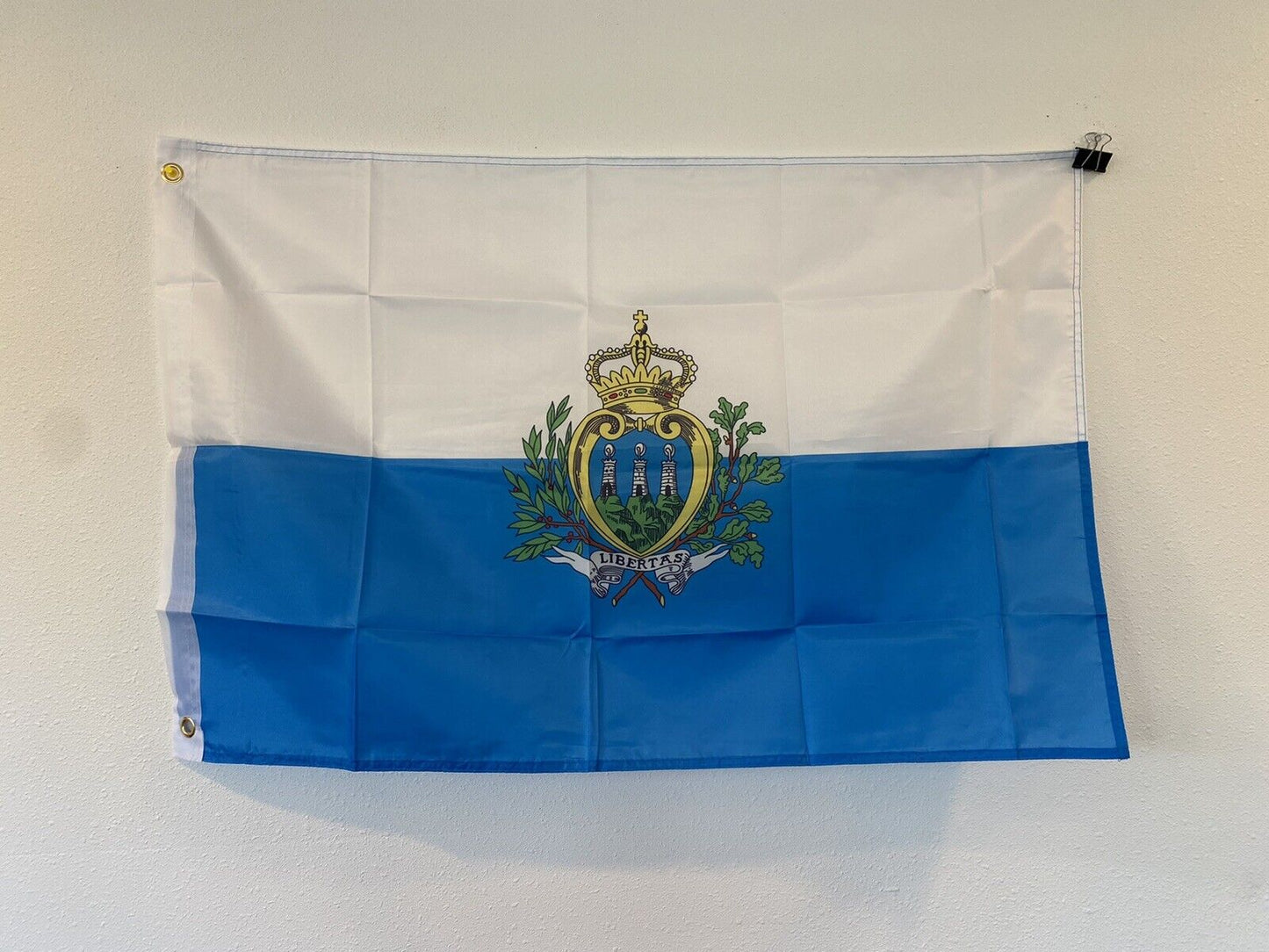 2 x 3 Feet San Marino Country 100D Polyester 2' x 3' Flag Z7