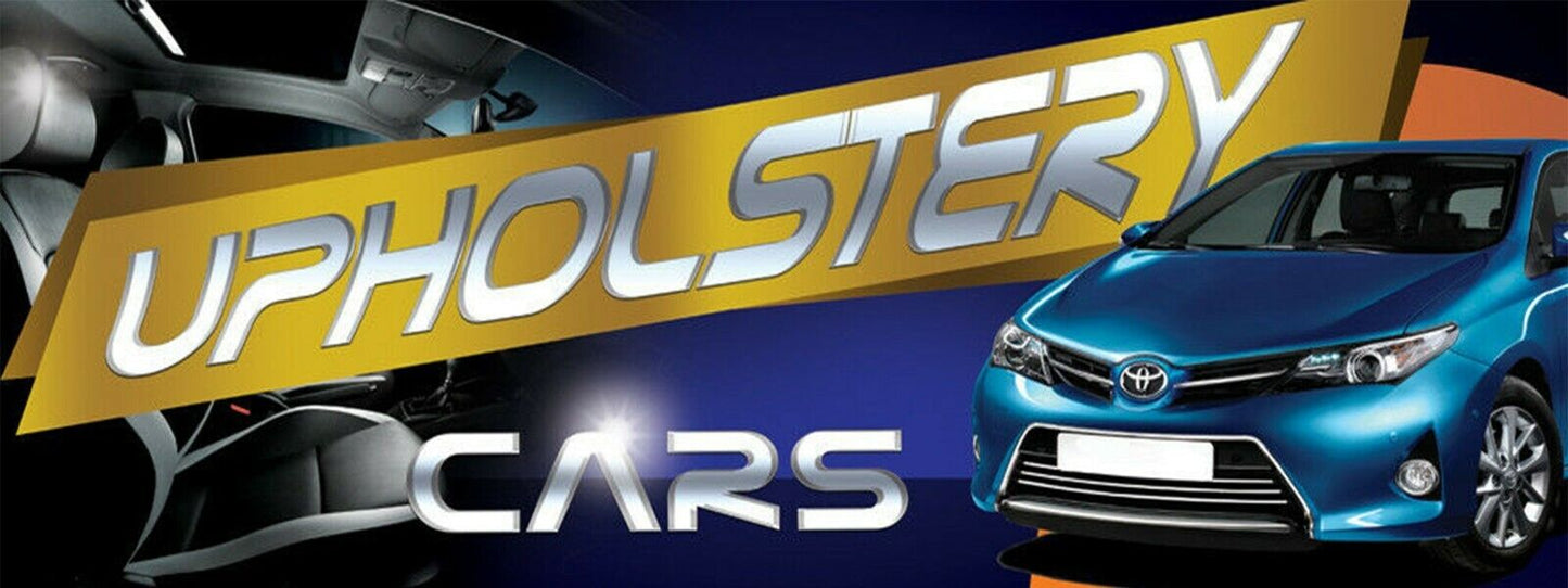 3ft x 8ft Upholstery Cars Vinyl Banner- New-Free Shipping