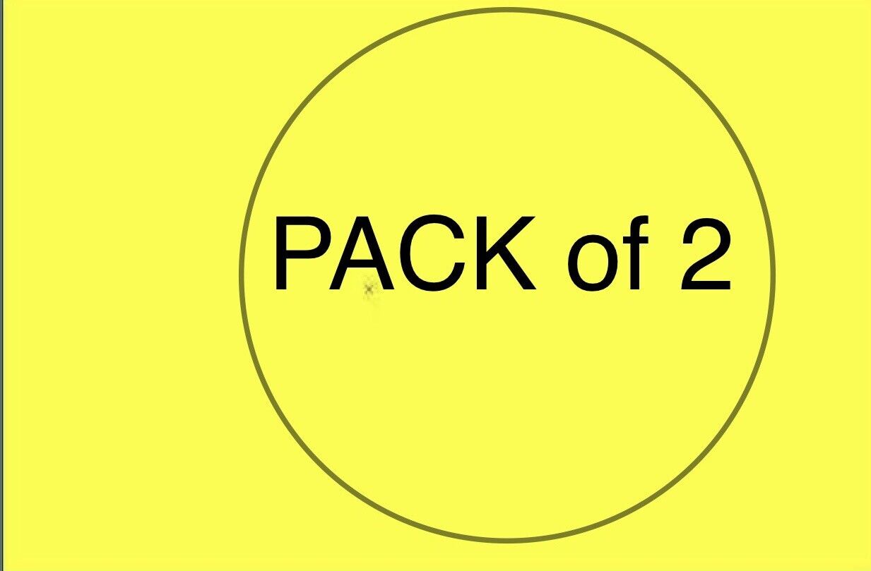 PACK of 2 flags - Yellow Solid Plain Blank Color Flag 2'x3' Banner Grommets