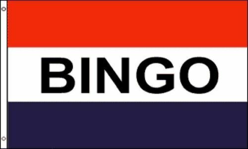 3x5 Flag Bingo R/W/B 3'x5' Banner Brass Grommets