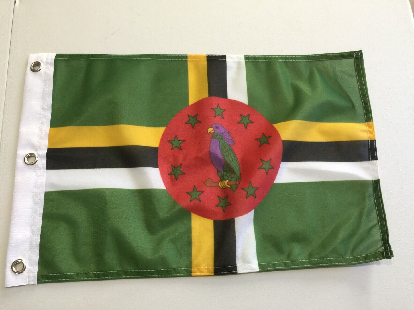 12x18 12"x18" Dominica Grommets Flag Boat Car Garden37