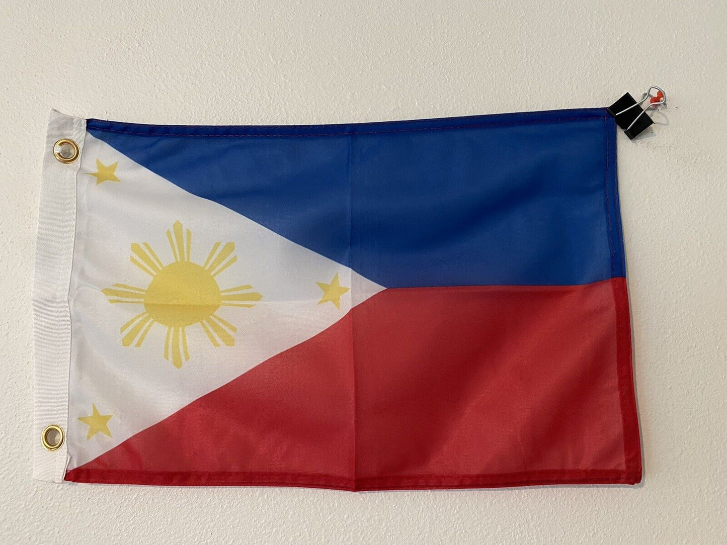 12x18 12"x18" Philippines Sleeve Flag Boat Car Garden 2 Grommets Super Poly BxP