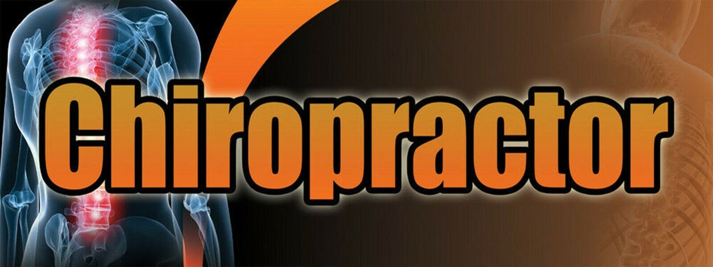 3ft x 8ft Chiropractor Vinyl Banner- New-Free Shipping