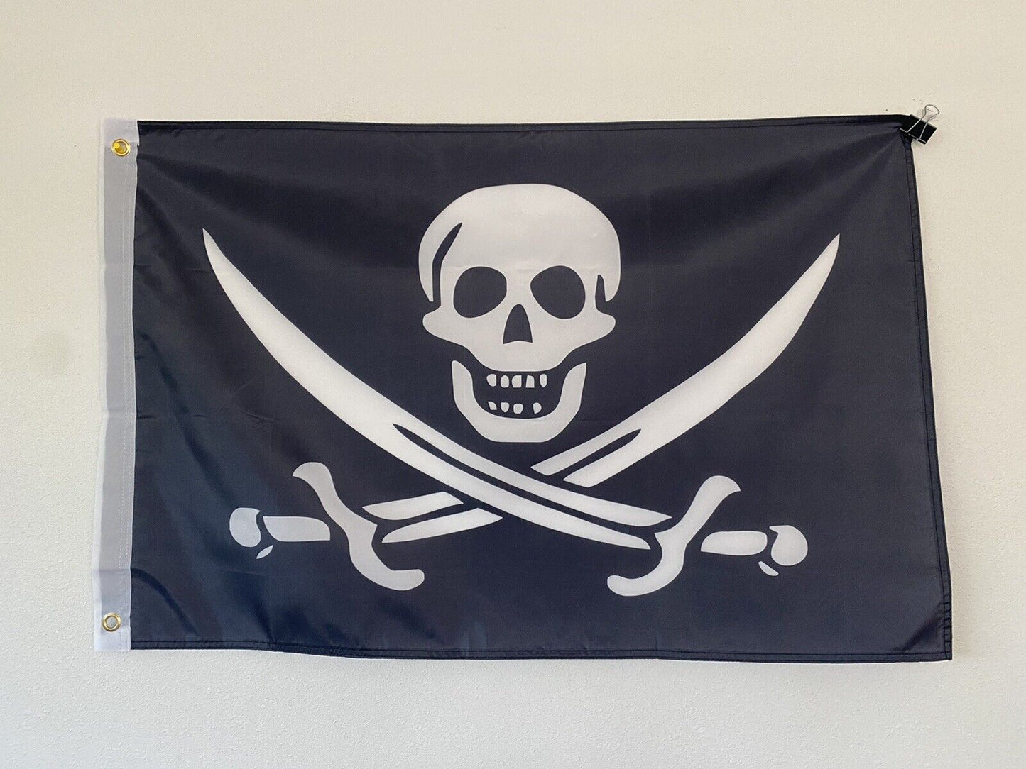 2' x 3' Jolly Roger Pirate Skull 100D Polyester Boat Car Flag Z17