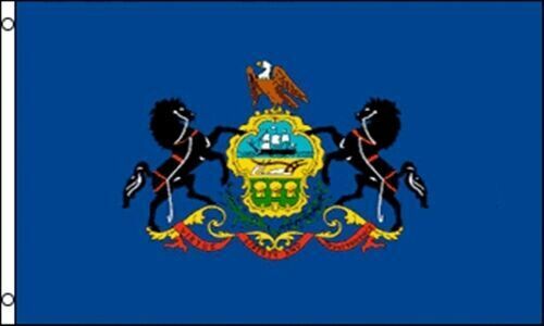 Pennsylvania State FLAG 3 X 5 FEET BRASS GROMMETS INDOOR OUTDOOR FLAGS BANNER