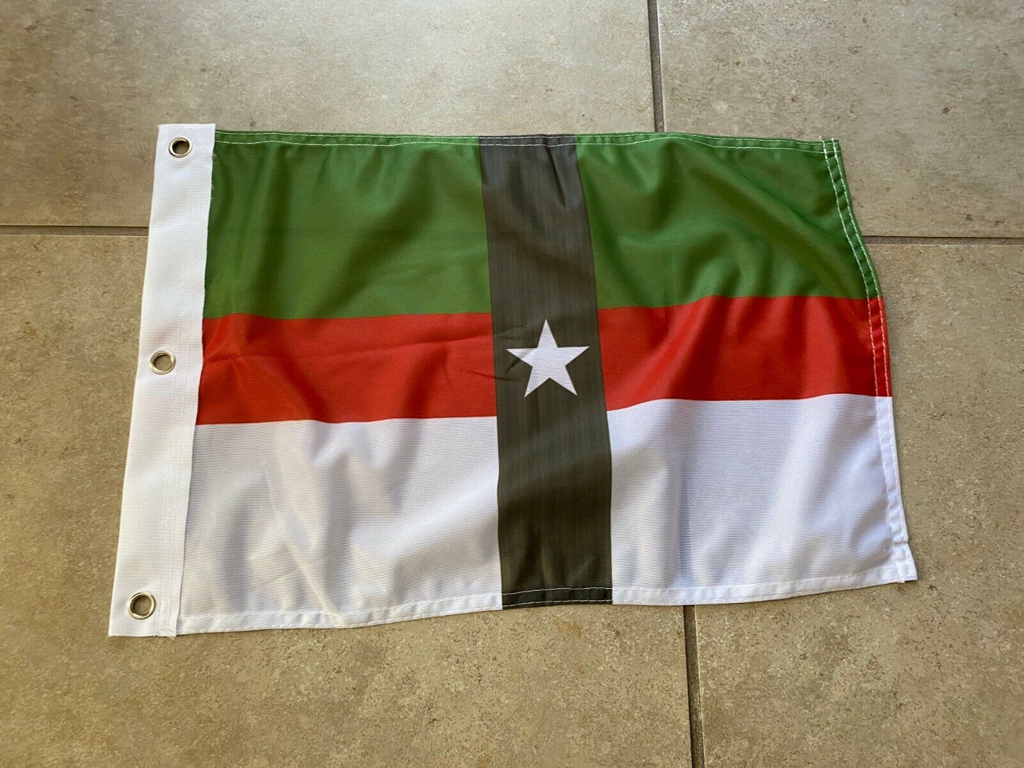 12 x 18 12" x 18" City Denison, Texas Flag Banner Grommets37
