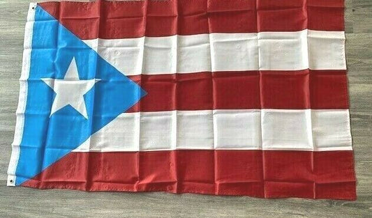 PUERTO RICAN FLAG OF PUERTO RICO 3 X 5 FEET WITH  GROMMETS INDOOR OUTDOOR