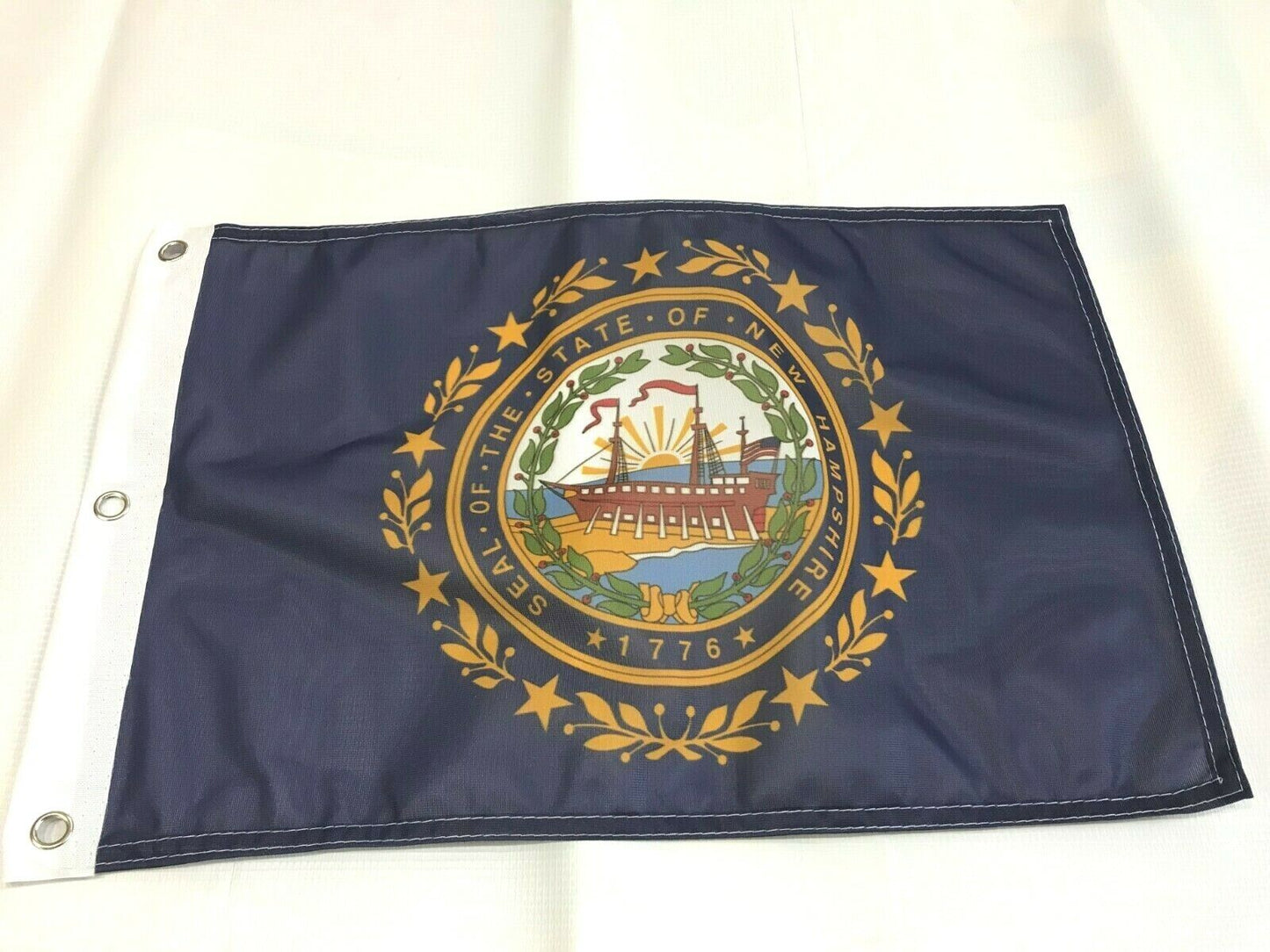 12x18 12"x18" State of New Hampshire Polyester Flag Boat Car Garden Grommets 4