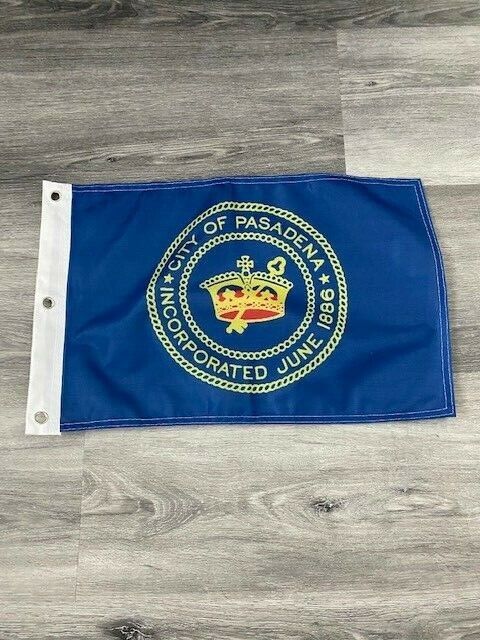 12" x 18" City of Pasadena, California Flag 12x18 Banner Brass Grommets33
