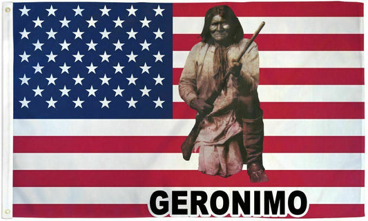 "USA GERONIMO" 3x5 ft flag polyester-US Seller-New
