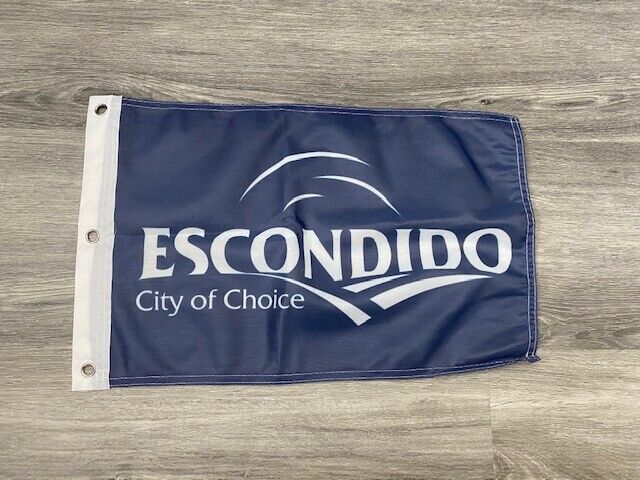 12 x 18 12" x 18" City Escondido, California Flag Banner Grommets39