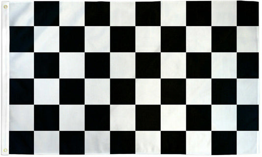 PACK OF 30 CHECKERED FLAG 2 x 3 Feet  NASCAR RACING BLACK WHITE-WHOLESALE