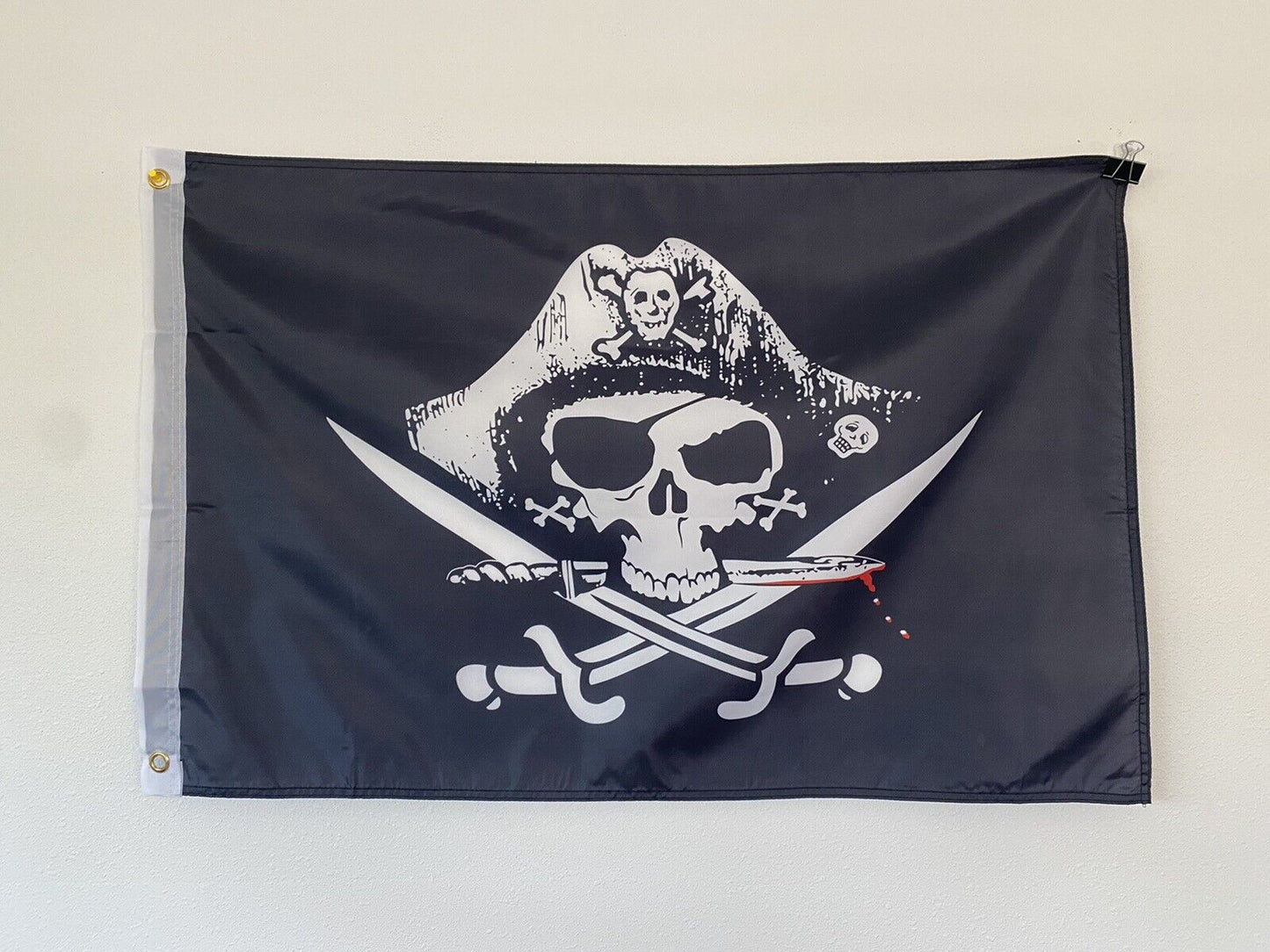 2' x 3' Deadman Chest Pirate Flag Tricorner Ship100D Polyester Boat Car Flag Z17